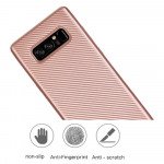 Wholesale Galaxy Note 8 Carbon Fiber Design TPU Case (Rose Gold)